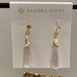 Older Kendra Scott dichroic glass drop earrings